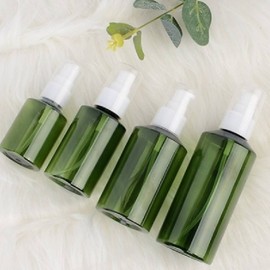 (Green) Portable Cosmetic Pump Bottle Lotion 150ml 6ea