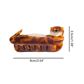 Novelty Sea Otter Hair Clip,Acetate Hair Claw,Big Hair Clips for Women