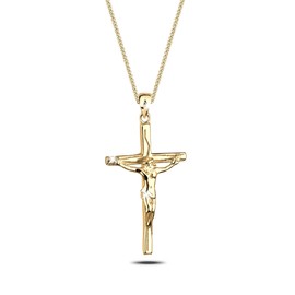 Elli Cross Jesus Confirmation Communion Necklace 925 Silver, Sterling Silver