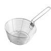 TONSNY 18/8 Stainless Steel Deep Fry Basket with Detachable Handle,
