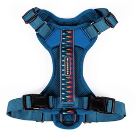 Wilderdog Lightweight Dog Harness with Reflective Straps - Large - Pacific Blue