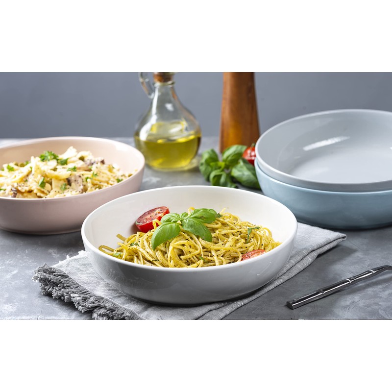 KooK Pasta Bowl, Salad Bowls, Bowls, Serving Bowls, Soup, Ceramic,