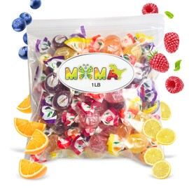B0nelle Italian Rotonda Fruit Jelly Candy - 1 lb Assorted Individually Wrapped Jelly Fruit Candy - Delicious Mima's Memorial Day Mega Sale Treats for Gifting & Sharing