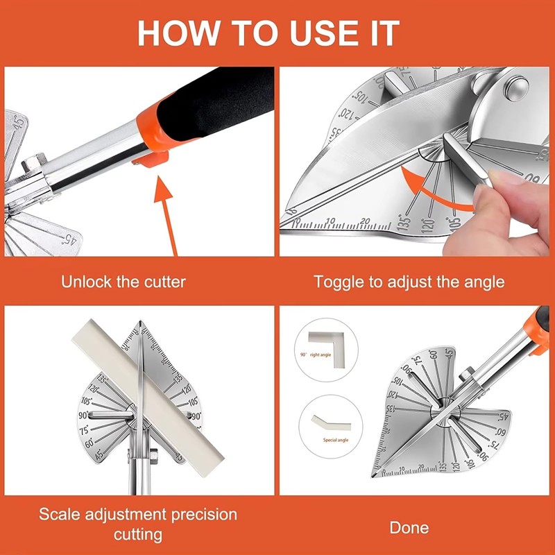 PräZise Multi-Angle Miter Shears for Wood, Multi Angle Miter Shear