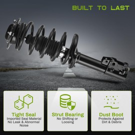 AUTOSAVER88 Front Complete Struts Rear Shocks and Coil Spring Assembly Compatible with 2004-2012 Chevy Malibu, 2007-2009 Saturn Aura, 2005-2009 Pontiac G6