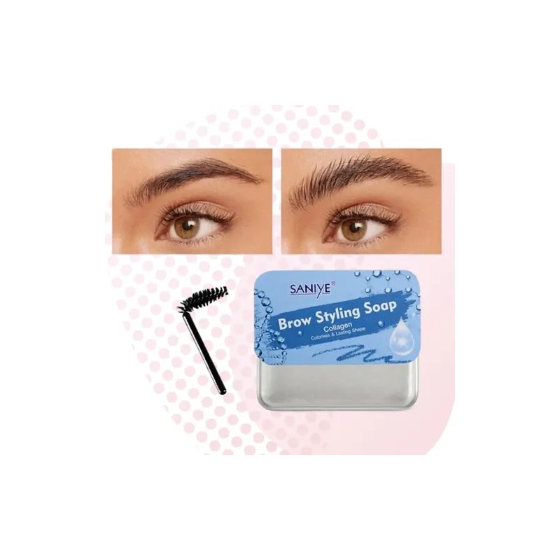 2 Piezas Cera Para Cejas Jabón Fijador Traslucido