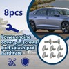 Professional Lower Engine Cover Pin Screws Bolts Splash Shield Hardware