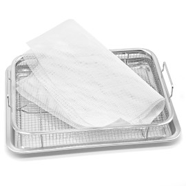 Air Fryer Basket Silicone Liners for Oven, Non Stick, Easy Clean, Dishwasher Safe (Medium)