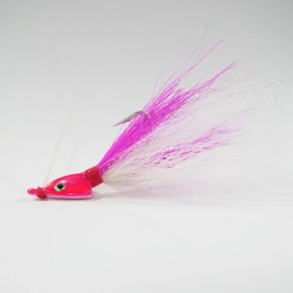 All About The Bait Key West BONEFISH BUCKTAIL JIG 1/8 oz (30° Angled)(3-pack - Pink