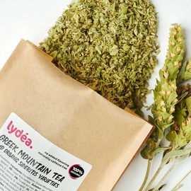 Lydea Bio Griechischer Bergtee 250g, Traditioneller & Authentischer Griechischer Loser Blatt Sideritis Kräutertee, Natürlich Koffeinfrei, Praktisch Geschnitten