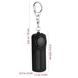 TEHAUX Personal Alarm Led Light Compact Emergency Keychain for Women Sound Alarm for Night Running Traveling and Outdoor Activities