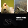 CRLLDPM Fishing Hooks, 100 Pieces Carbon Steel Fishing Hooks in