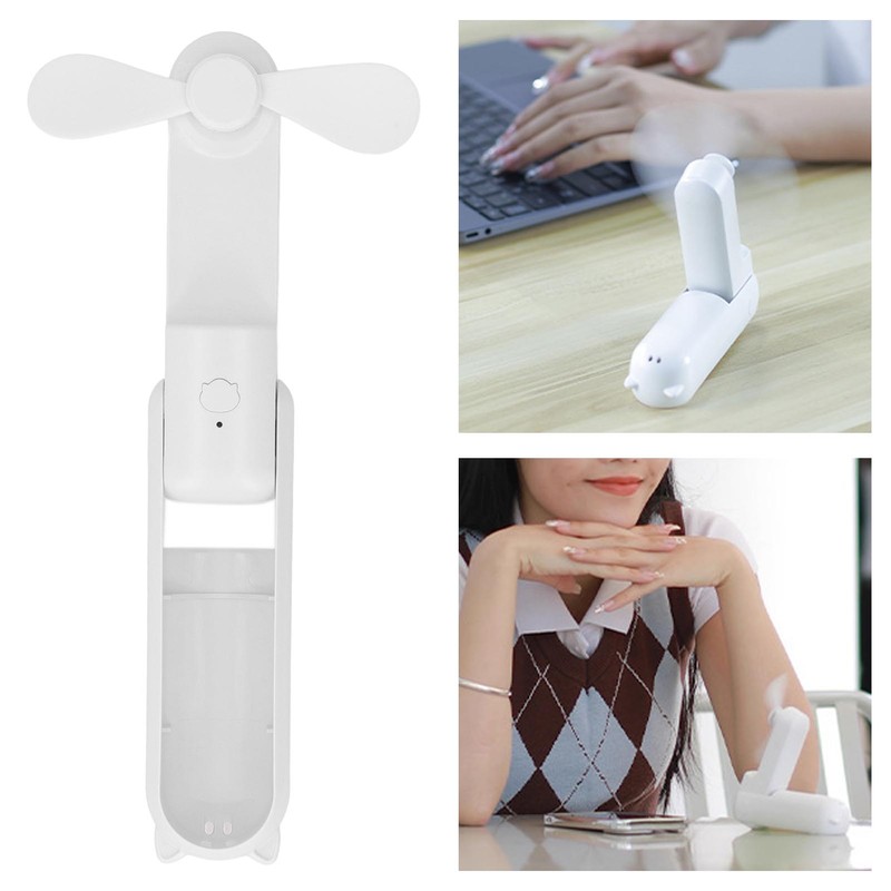 Handheld Fan Foldable Multifunctional 1200mAh USB Rechargeable Battery Portable Fan