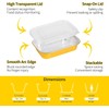 40 Pack 2.25lb 8.7"×6"×1.8" Gold Aluminum Foil Pans with Lids