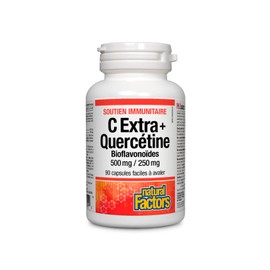 Natural Factors Natural Factors - Vitamin C Extra 500 mg with Quercetin 250 mg, 90 Capsules