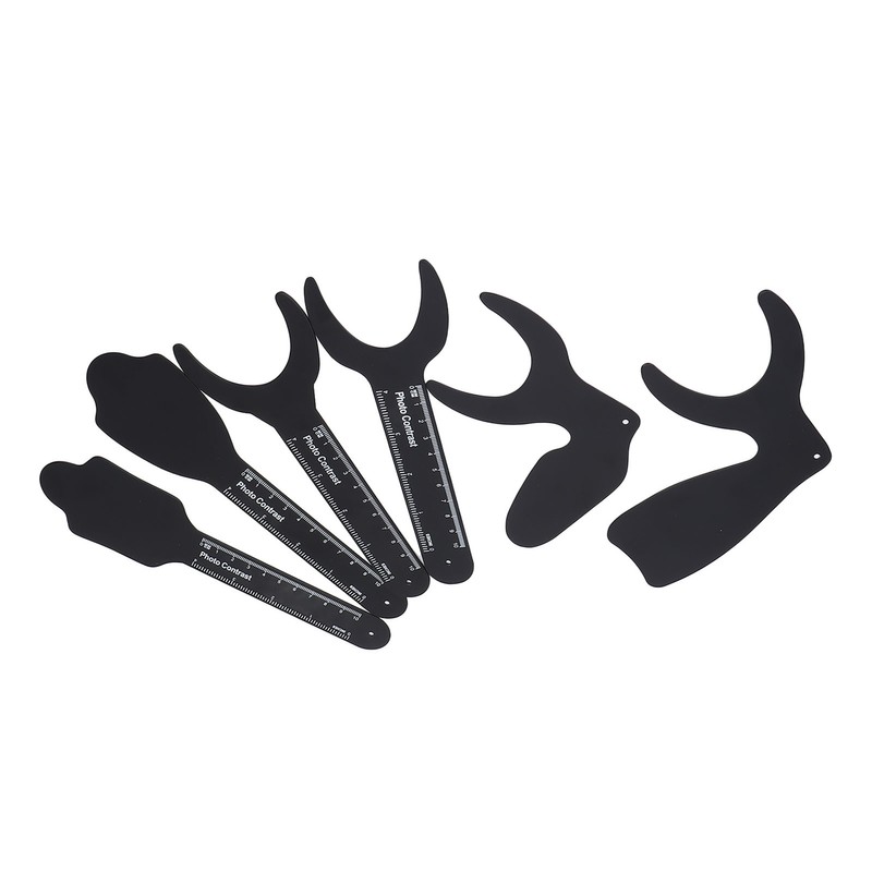 6pcs Intraoral Photographic Black Background Metal Dental Photo Backdrop Contrastor