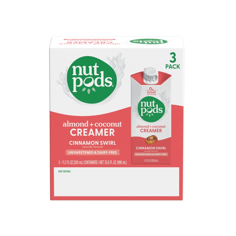nutpods Cinnamon Swirl Coffee Creamer - Unsweetened Non Dairy Creamer