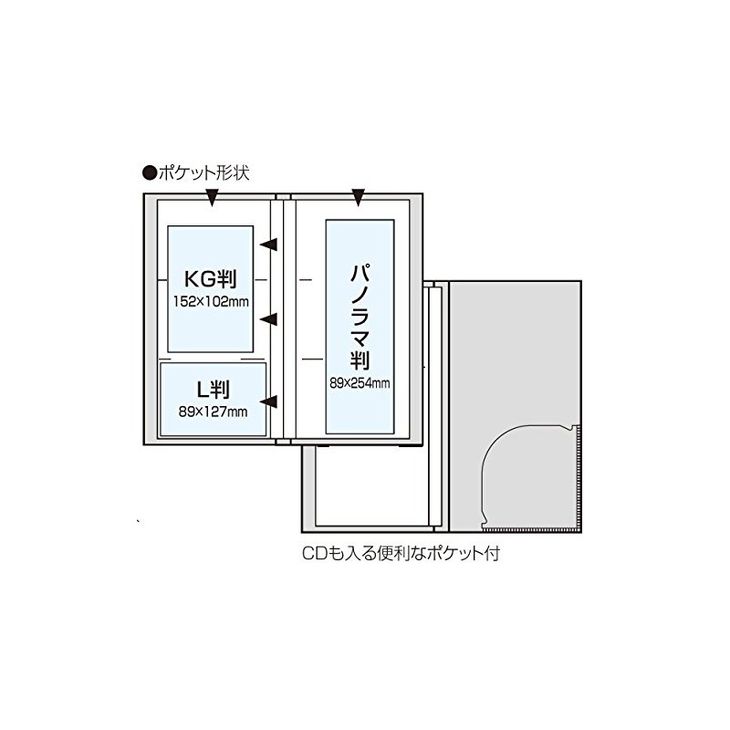 nakabayasi Pocket Album Large Format 3 Tier Snoopy , two