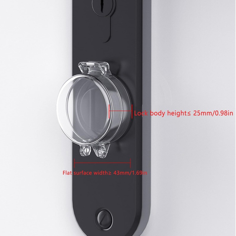 UtySty 3 Pack Keyed Entry Door Knob Deadbolt Secure Cover
