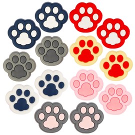 mortd Puppy Paws Shoe Decor Charms, 14Pcs Dog Paws Charms for Shoe Wristband Decor, Pet Paws Puppy Claw PVC Shoe Charm Accessories for Party Favor Holiday Birthday Gifts, Plastic, No Gemstone