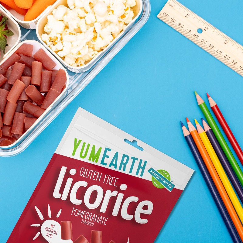 YumEarth Organic Gluten Free Pomegranate Licorice Snack Packs - Allergy