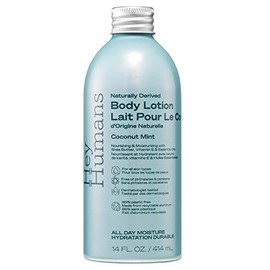 HEY HUMANS Loción Corporal Hidratante Con Ingredientes Naturales - Menta De Coco Y Manteca De Karité | Vegana, Sin Crueldad Animal, 453 Ml