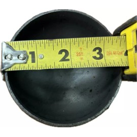 steel Pipe caps: domed steel weld on 3 1/2"