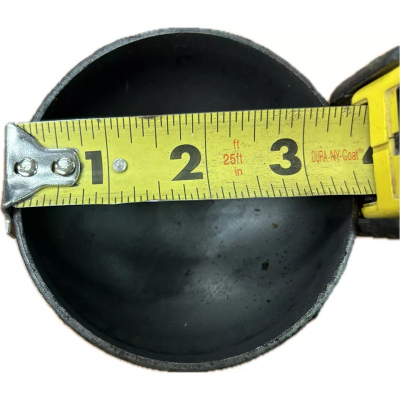 steel Pipe caps: domed steel weld on 3 1/2"