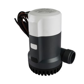 COMMODORE 2000 GPH Non-Automatic Bilge Pump – 24V Submersible Marine Pump with Anti-Airlock Protection, Quick-Connect Design, and 1-1/8" Outlet