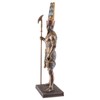 Egyptian God Amun-Re with Rod - Bronzed and Coloured by