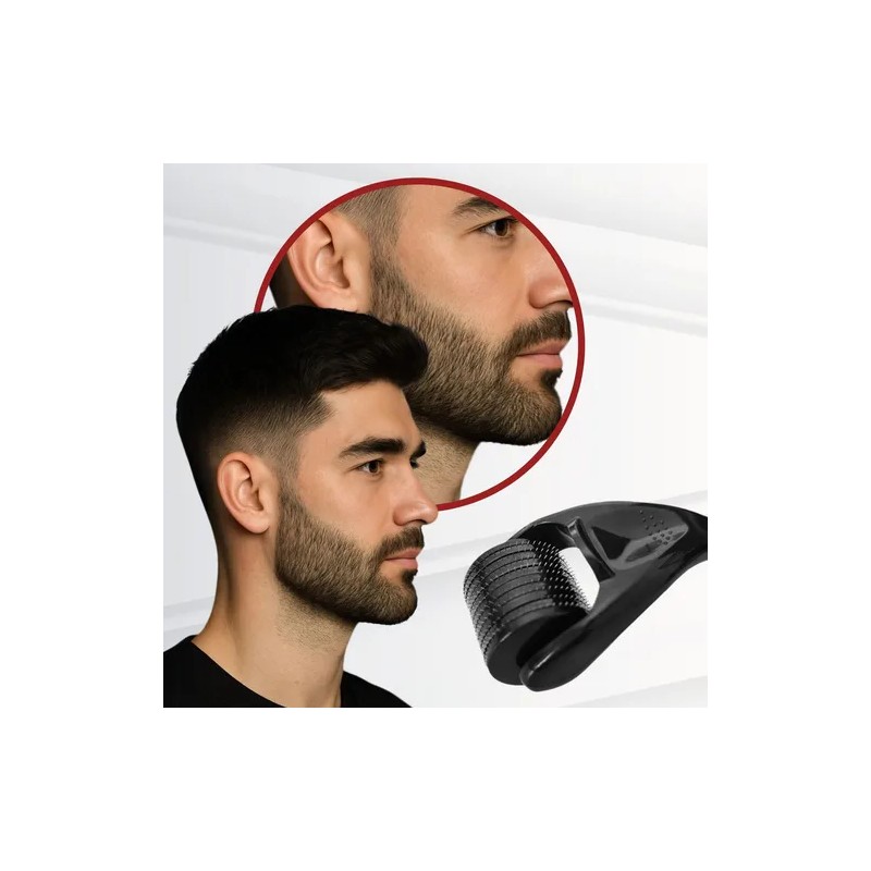 Dermaroller Barba Rodillo Dermafol 0.5mm Titanio Con Estuche