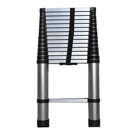 Aluminum Telescopic Extension Ladder Folding Step One-Button Inward Sliding Retraction 10.5FT / 3.2M 12.5FT / 3.8M 14.5FT / 4.4M Multi-Use Non-Slip (14.5FT / 4.4M)