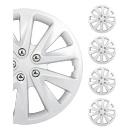 SCITOO Premium 15 Inch Hubcaps Set of 4 Wheel Rim Cover OEM Style Easy Snap On Car Truck SUV Hub Cap Replacement for Dodge, for Mitsubishi,for Kia, for Ford, for Honda, for Hyundai, for Mazda, etc.