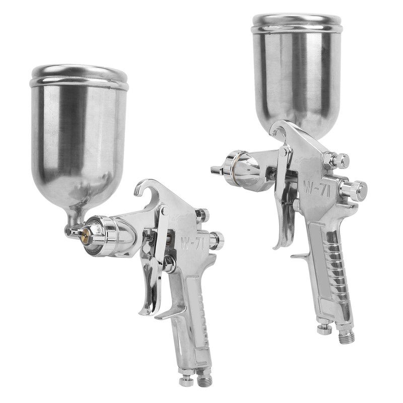 Spray Gun Set Upper Pot Gravity Feed Paint 1.8mm Fluid