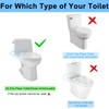FinFuture Universal Toilet Flush Valve, 2-Inch One Piece Toilet Replacement
