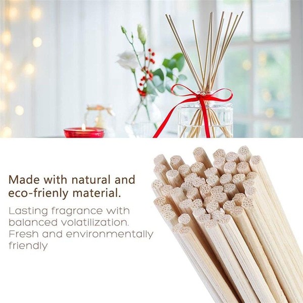 30 Pcs Reed Diffuser Sticks, Natural Rattan Wood Sticks, Essential