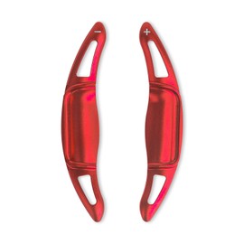 x xotic tech Red Aluminum Paddle Shifter Extensions Interior Shift Cover Trim Compatible with Toyota Camry 2018-up, RAV4 2019-up, Avalon 2019-up, Corolla 2019-up (Not for GR)