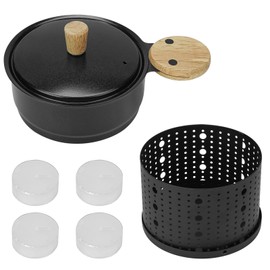 ChiiGe Mini Raclette Barbecue Set, Cheese Raclette, Cheese Melter, Cheese Wheel Plate Stove Set, Mini Cheese Wheel, for Cheese, Meat, and Vegetables, Kitchen tools