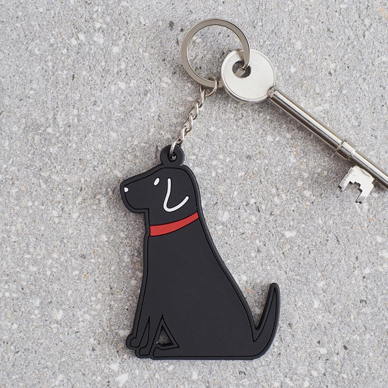Sweet William Black Labrador Keyring