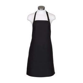 FAME Adult Long Butcher Bib Apron (Black-O/S) F8-18101
