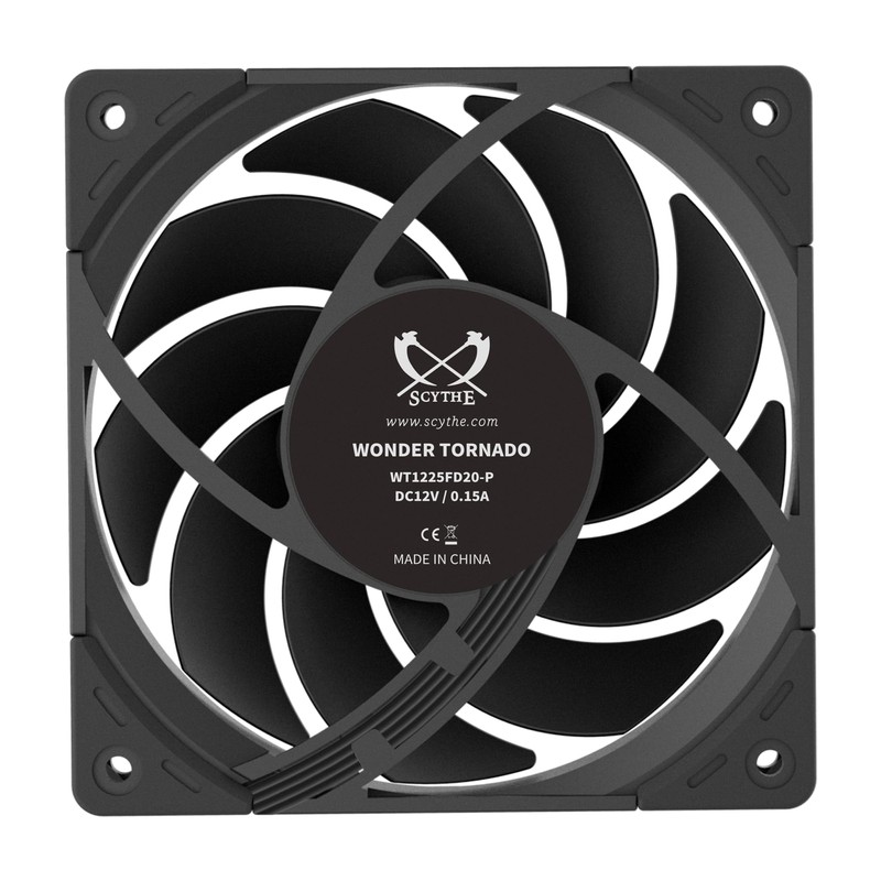 Scythe Wonder Tornado 120 PWN High-Performance Computer Case Fan,120mm x