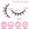 10 Pairs of 3D False Eyelashes, Natural False Eyelash Extensions