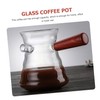 Ciieeo Turkish Coffee Pot with Handle High Temperature Glass Kettle
