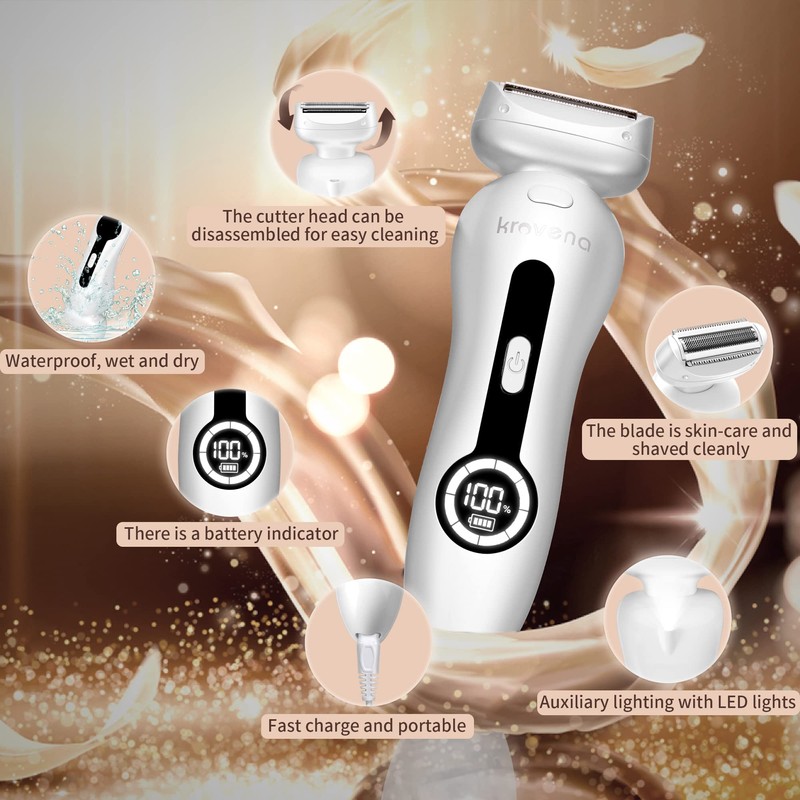 Electric Shaver for Women Electric Razor for Womens Bikini Legs