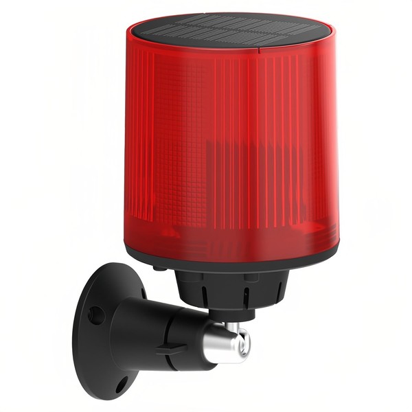 Lancoon Solar Alarm Timed 3 Minute Acoustic Alarm Light 13