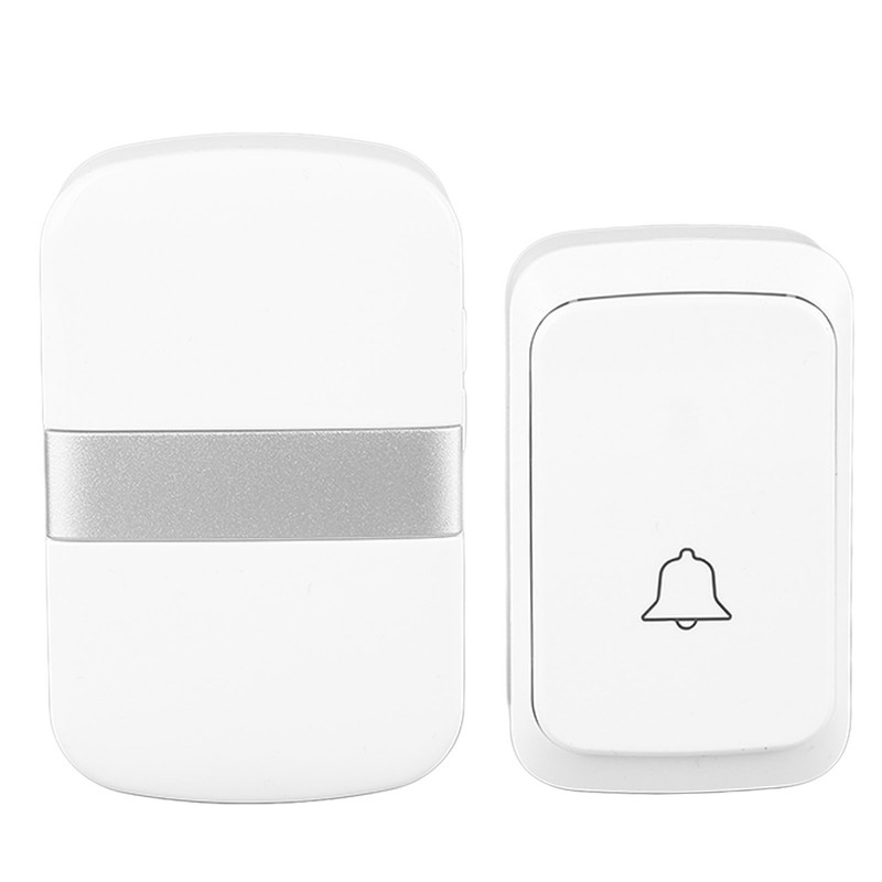 Wireless Doorbell Waterproof Electronic Battery Powered Transmitter Receiver Door Bell