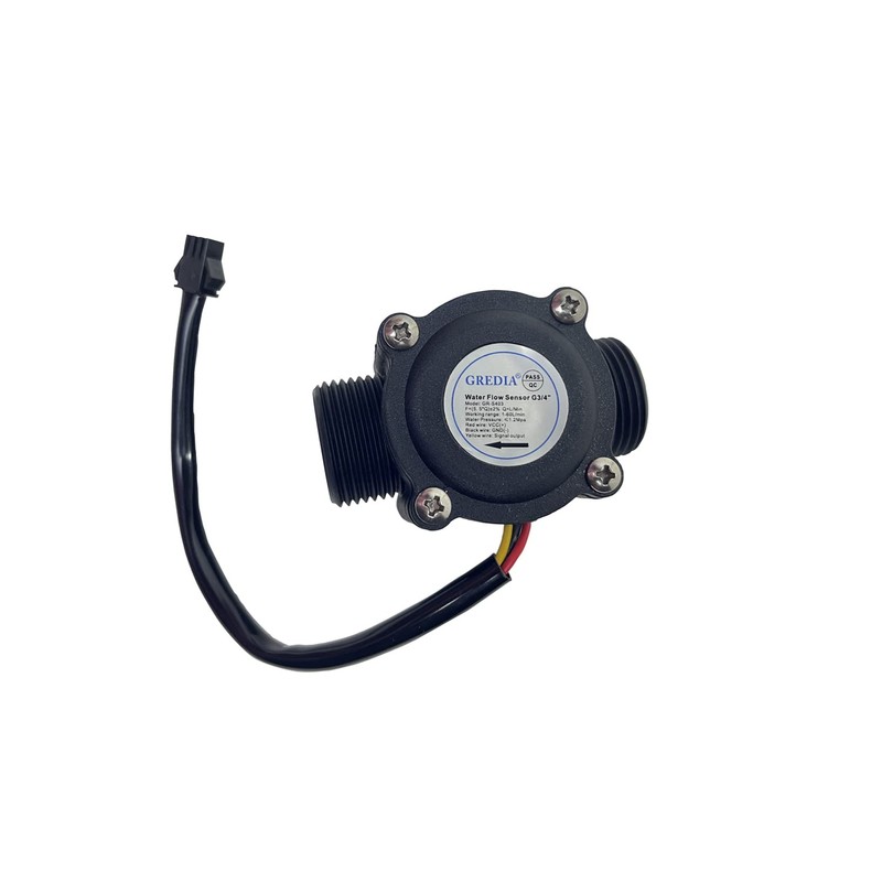 GREDIA 3/4" Water Flow Sensor Food-Grade Switch Hall Effect Flowmeter