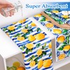 Homlouue 2 Pack Lemon Kitchen Hand Towels, Decorative Kitchen Towels