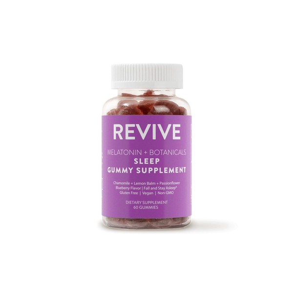 REVIVEEO Melatonin & Botanicals Sleep Gummy Supplement by Revive Essential