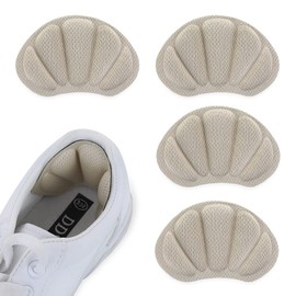 Molain 2 Pair Heel Grips Shoes Pads for Shoes Too Big Thick Heel Cushions Liners Inserts Back Insoles Anti Blister Shoe Liners Heel Protectors Add Extra Volume Heel Pads (Skin Color)